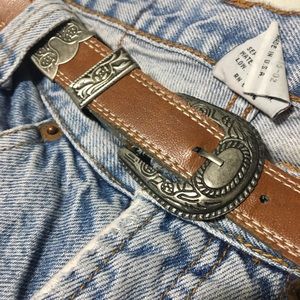 Vintage Leather Rodeo Belt